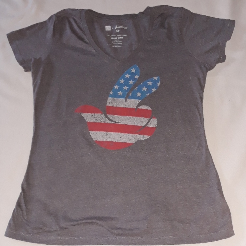 Gap American Peace Sign Tshirt